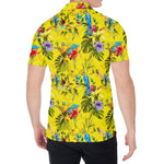Parrot Tropical Pattern Print Men's Shirt