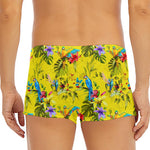 Parrot Tropical Pattern Print Men's Short Boxer Briefs