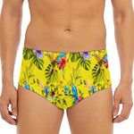 Parrot Tropical Pattern Print Men's Triangle Swim Briefs