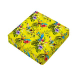Parrot Tropical Pattern Print Outdoor Seat Cushion Cover