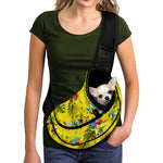 Parrot Tropical Pattern Print Pet Sling Carrier