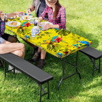 Parrot Tropical Pattern Print Picnic Table Cover