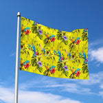 Parrot Tropical Pattern Print Polyester Flag