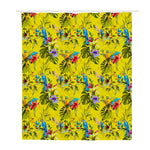 Parrot Tropical Pattern Print Polyester Shower Curtain