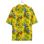 Parrot Tropical Pattern Print Rayon Hawaiian Shirt