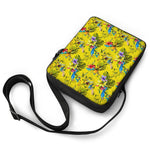 Parrot Tropical Pattern Print Rectangular Crossbody Bag