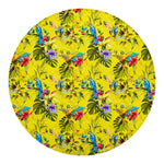 Parrot Tropical Pattern Print Round Blanket