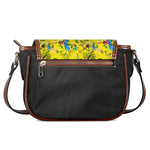 Parrot Tropical Pattern Print Saddle Bag