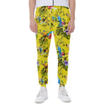 Parrot Tropical Pattern Print Scuba Joggers