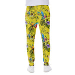 Parrot Tropical Pattern Print Scuba Joggers