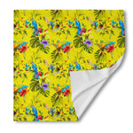 Parrot Tropical Pattern Print Silk Bandana
