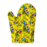 Parrot Tropical Pattern Print Single Oven Mitt