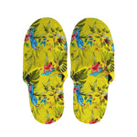 Parrot Tropical Pattern Print Slippers