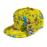 Parrot Tropical Pattern Print Snapback Cap