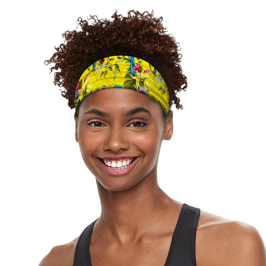 Parrot Tropical Pattern Print Sports Headband