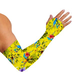 Parrot Tropical Pattern Print Sun Protection Arm Sleeves