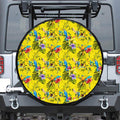 Parrot Tropical Pattern Print Tire Cover