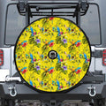 Parrot Tropical Pattern Print Tire Cover With Camera Hole