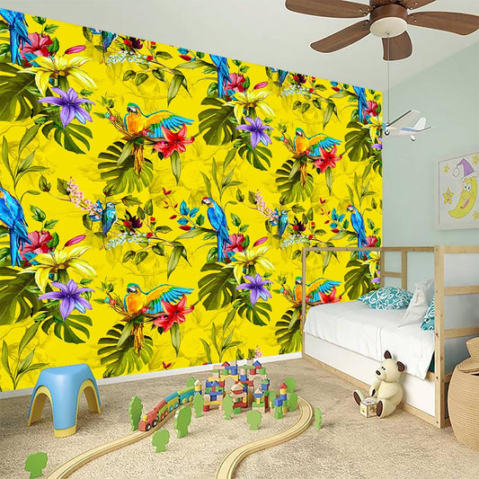 Parrot Tropical Pattern Print Wall Sticker