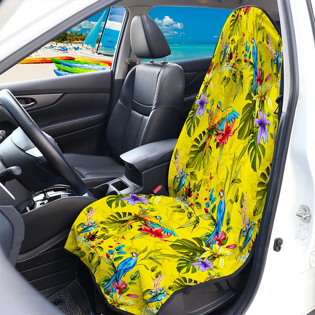 Parrot Tropical Pattern Print Waterproof Car Seat Cover