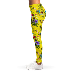 Parrot Tropical Pattern Print Women's Leggings