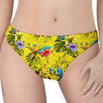 Parrot Tropical Pattern Print Women's Thong