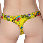 Parrot Tropical Pattern Print Women's Thong