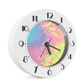 Pastel Acid Melt Print Alarm Clock