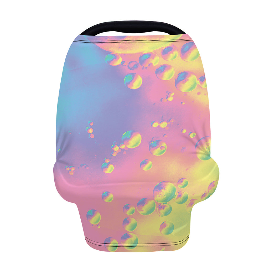 Pastel Acid Melt Print Baby Seat Cover