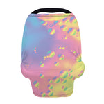 Pastel Acid Melt Print Baby Seat Cover