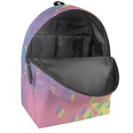 Pastel Acid Melt Print Backpack