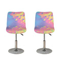 Pastel Acid Melt Print Bar Stool Covers