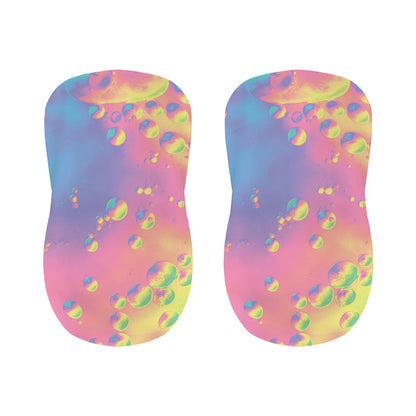 Pastel Acid Melt Print Bar Stool Covers