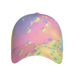 Pastel Acid Melt Print Baseball Cap