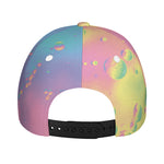 Pastel Acid Melt Print Baseball Cap