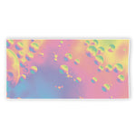 Pastel Acid Melt Print Beach Towel