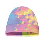 Pastel Acid Melt Print Beanie