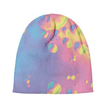 Pastel Acid Melt Print Beanie