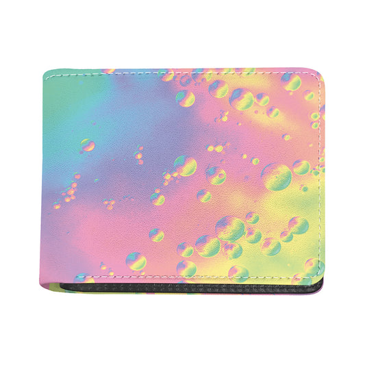 Pastel Acid Melt Print Bifold Wallet