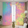 Pastel Acid Melt Print Dimout Pencil Pleat Curtains