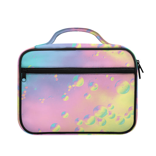 Pastel Acid Melt Print Briefcase Bible Bag