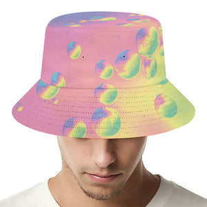 Pastel Acid Melt Print Bucket Hat