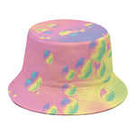 Pastel Acid Melt Print Bucket Hat