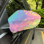 Pastel Acid Melt Print Car Side Mirror Covers