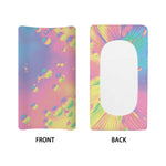 Pastel Acid Melt Print Changing Pad Cover