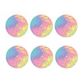 Pastel Acid Melt Print Coaster Set