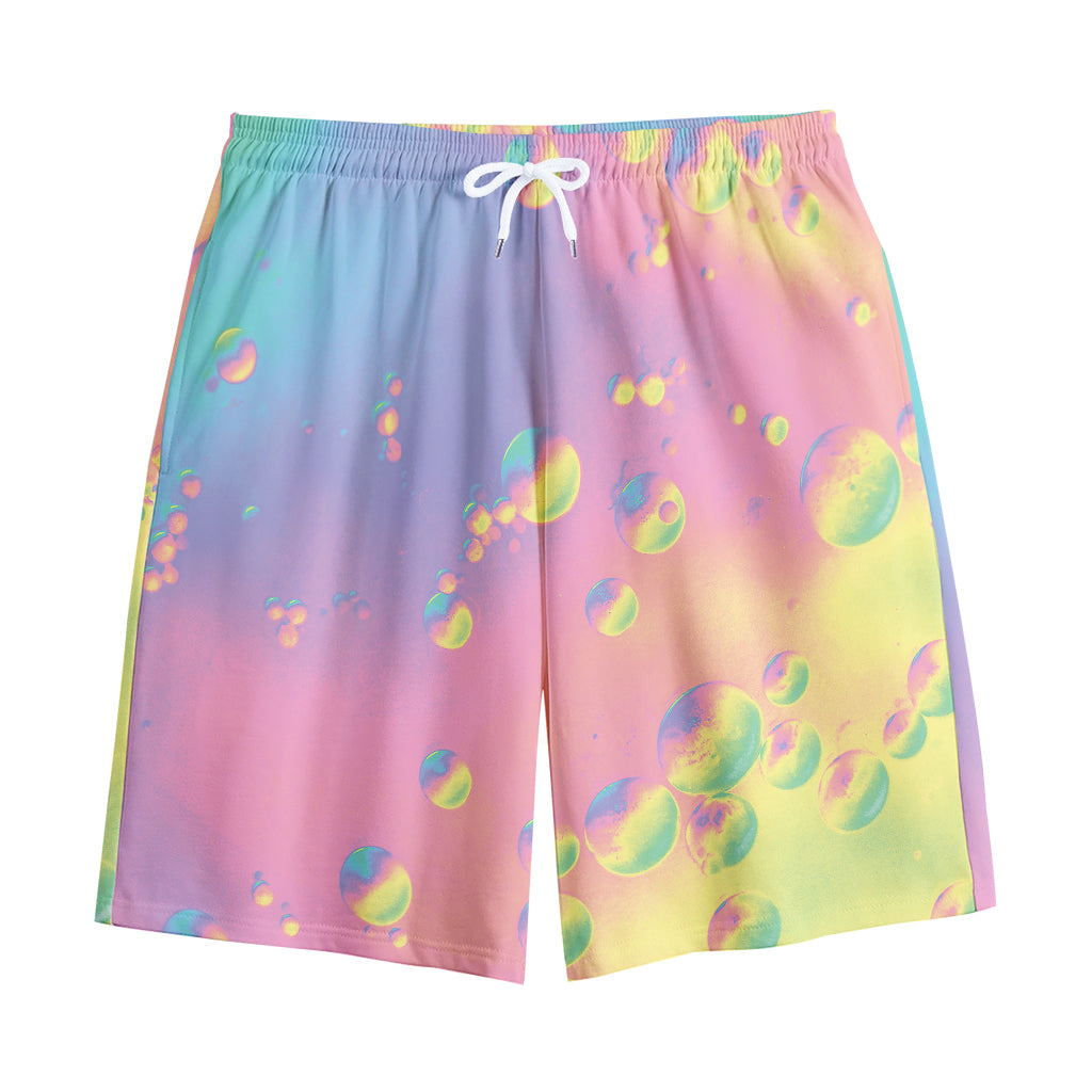 Pastel Acid Melt Print Cotton Shorts