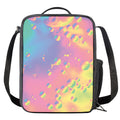 Pastel Acid Melt Print Crossbody Lunch Bag