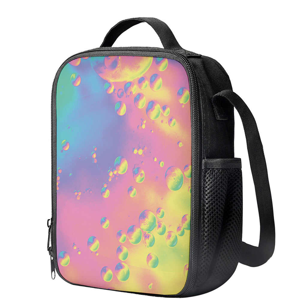 Pastel Acid Melt Print Crossbody Lunch Bag