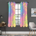 Pastel Acid Melt Print Grommet Curtain Panels